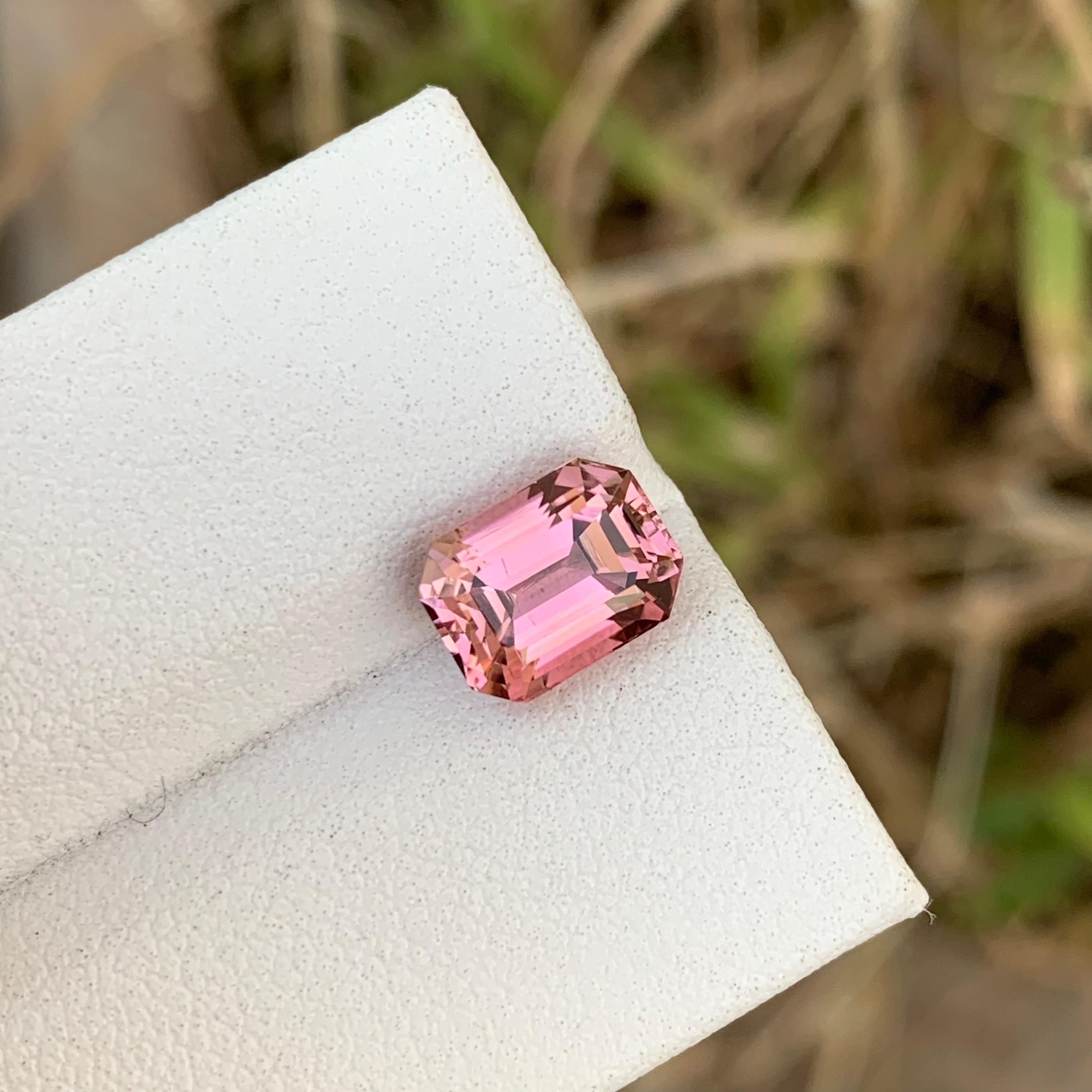 Arts and Crafts 2.50 Carats Natural Loose Baby Pink Tourmaline Ring Gem For Sale