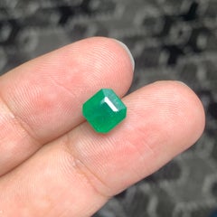 2.50 Carats Natural Loose Green Emerald From Zambia Mine Octagon Ring Gem