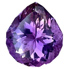 25.0 carats Purple Amethyst Stone Pear Cut Natural African Gemstone