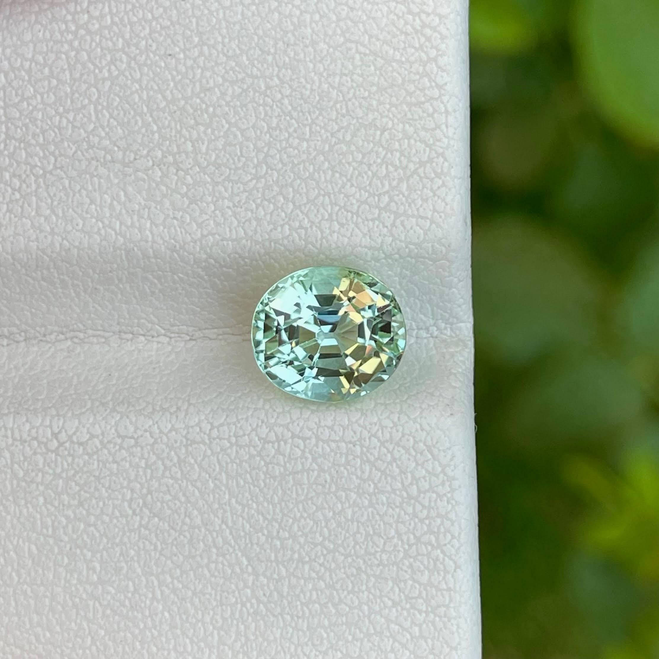 Poids 2.50 carats 
Dimensions 8,5x7,5x6,4 mm
Traitement aucun 
Origine Afghanistan 
Clarté de l'œil 
Forme ovale
Coupe ovale 



La tourmaline Sea Form de 2,50 carats est une pierre précieuse naturelle captivante de taille ovale provenant des riches
