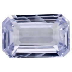 Pierre précieuse taille octogonale saphir bleu 2.50 carat