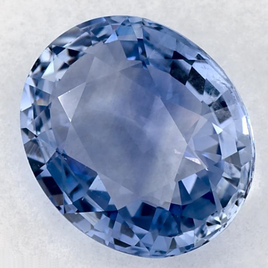 Taglio ovale 2.50 carati di zaffiro blu ovale sfuso in vendita