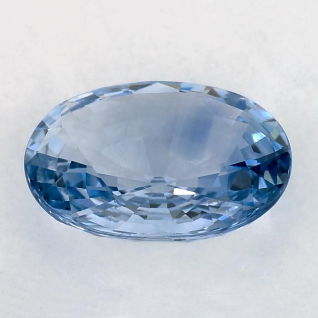 2.50 Ct Blue Sapphire Oval Loose Gemstone In New Condition For Sale In Fort Lee, NJ