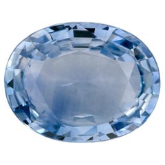 2.50 qt Zafiro Azul Oval Gema Suelta