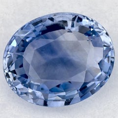 2.50 carati di zaffiro blu ovale sfuso