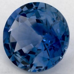 2.50 Karat blauer Saphir rund zertifiziert loser Edelstein