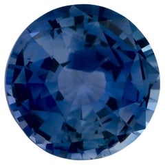 2,50 Karat blauer Saphir rund zertifiziert loser Edelstein