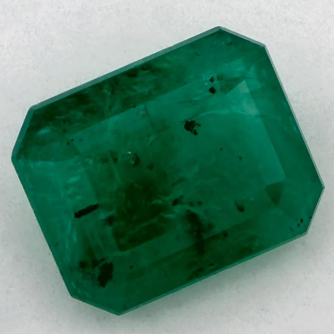 Taille octogone 2.50 Ct Emerald Octagon Loose Gemstone (pierre précieuse en vrac) en vente