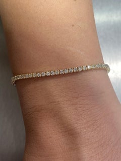 2.50 Ct Yellow Diamond Tennis bracelet 14K