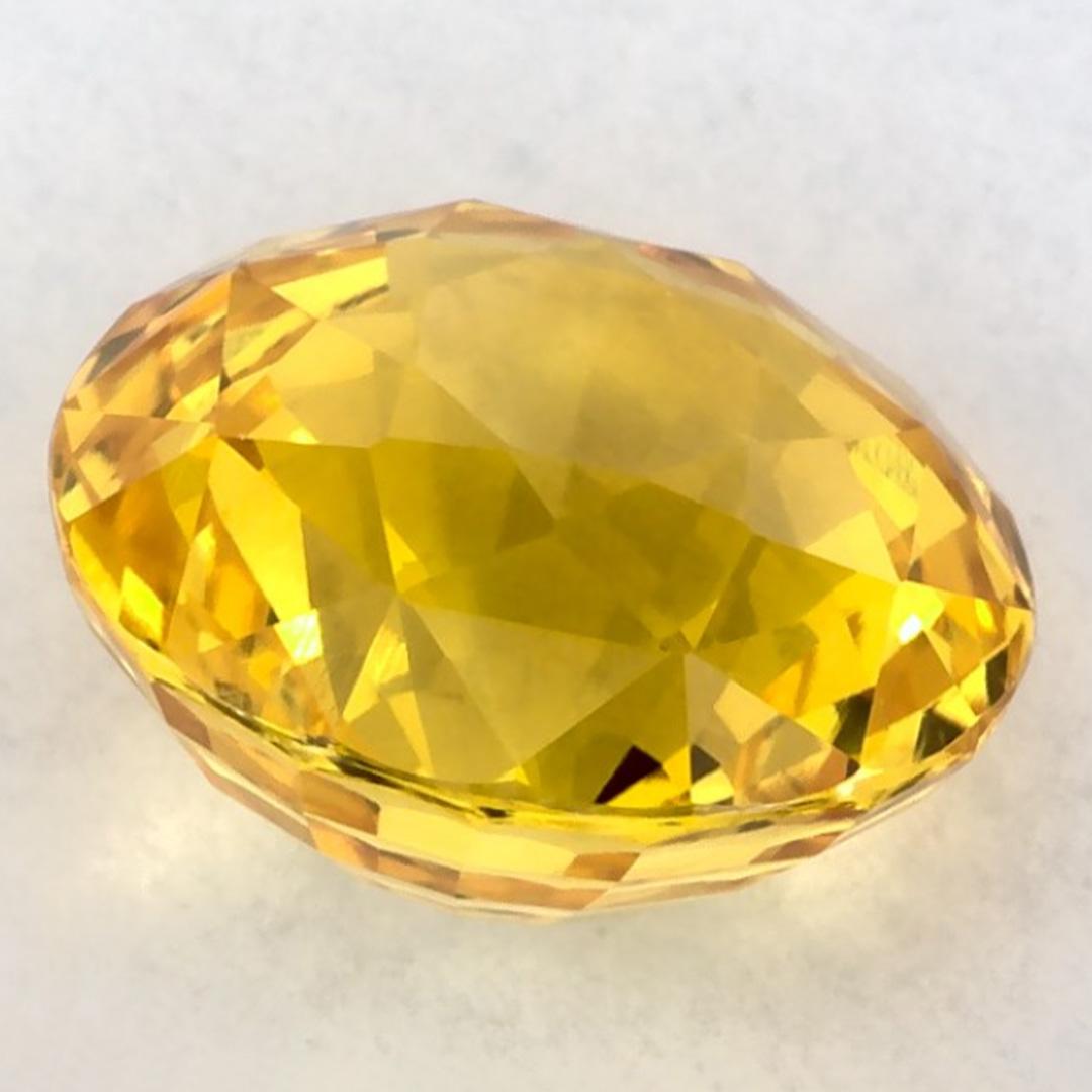 2,50 Karat Gelber Saphir rund zertifiziert Lose Edelstein im Zustand „Neu“ im Angebot in Fort Lee, NJ