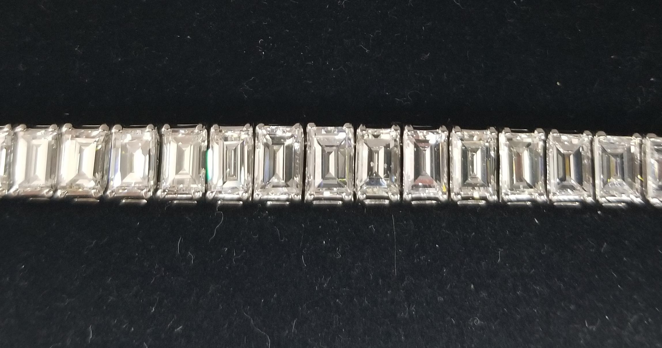 Art Deco 25.05 Carat Emerald Cut Diamond Platinum 