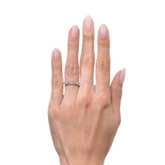2.50ct Asscher Cut Diamond Eternity Band in 18k White Gold