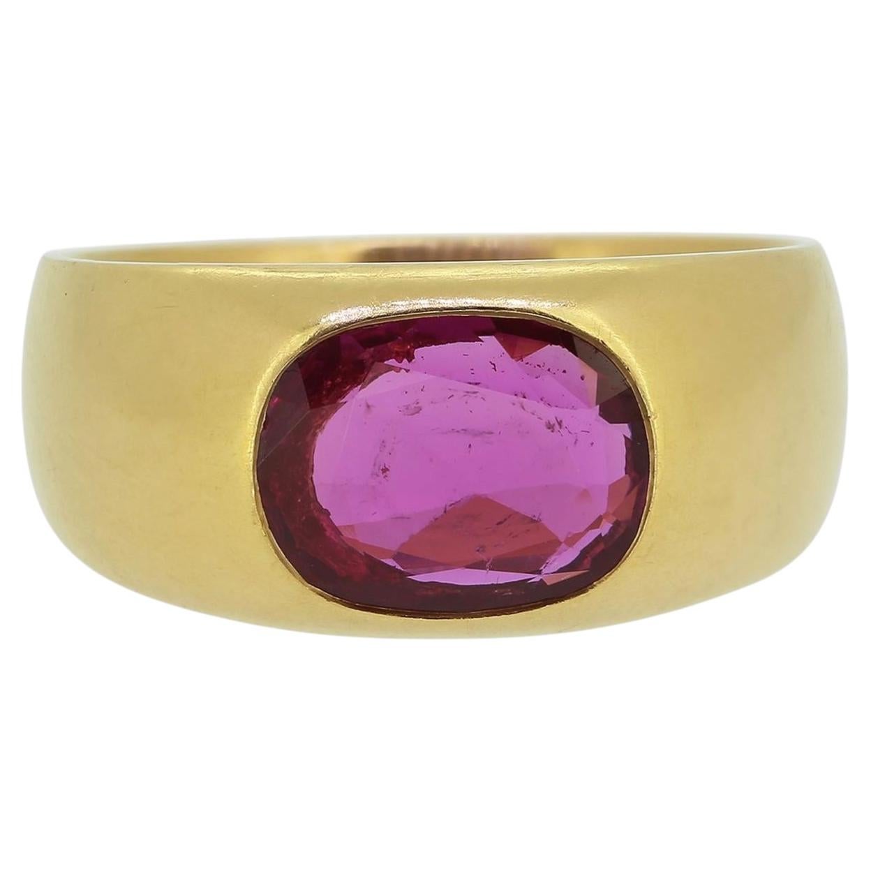 2.50ct Burmese Ruby Single-Stone Ring For Sale