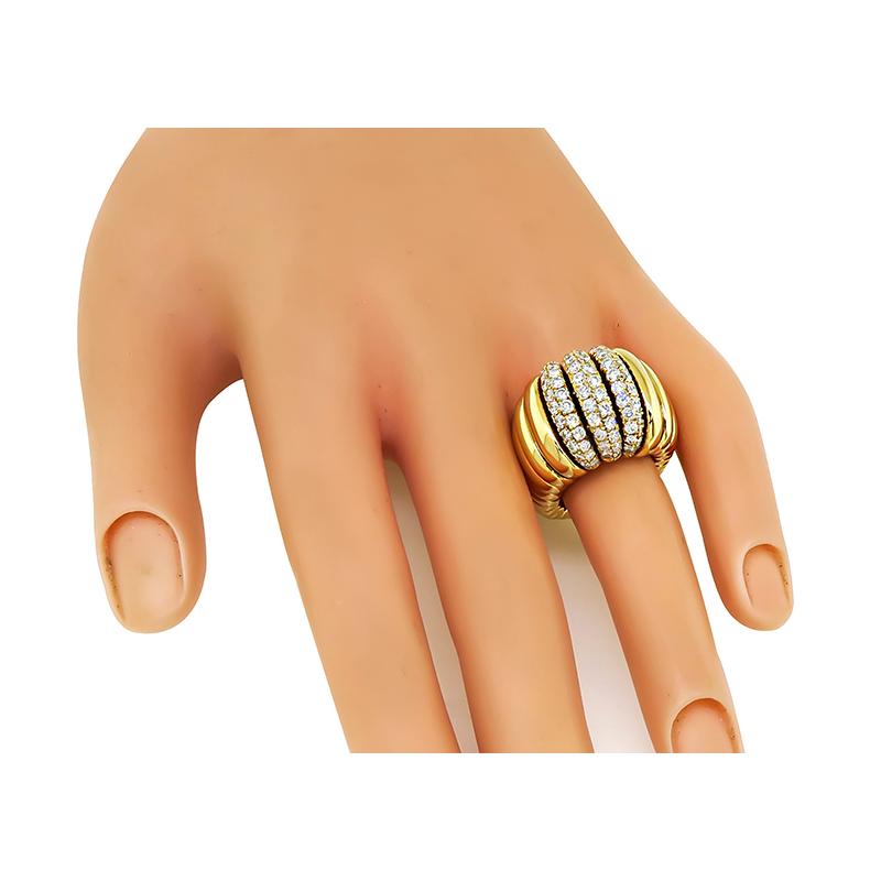 Flexibler Ring und Armreif aus Gold mit 2,50 Karat Diamanten (Rundschliff) im Angebot