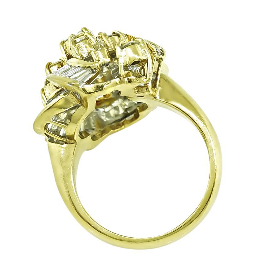 Bague en or à 2,50 ct de diamant Bon état - En vente à New York, NY