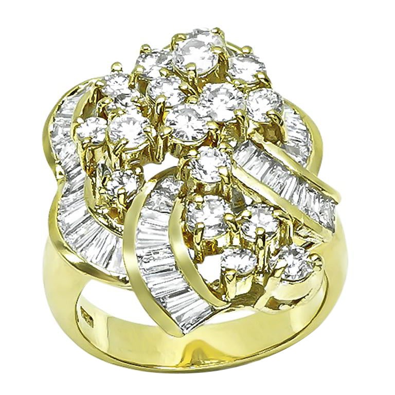 Anello in oro con diamante da 2,50 carati