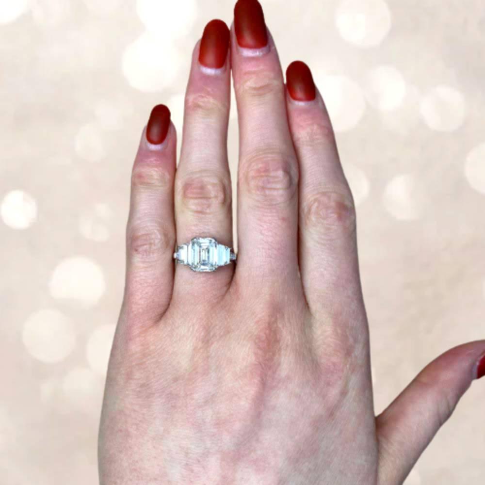 2,50 Karat GIA Diamant-Verlobungsring mit Smaragdschliff im Smaragdschliff, H Farbe, VS1 Reinheit im Angebot 2