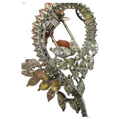 2.50ct Luxury Platinum Diamond brooch, year unknown