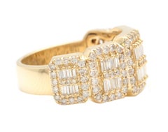 Anello da uomo con diamante naturale da 2,50 carati in oro giallo massiccio 14K