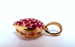 2.50ct Natural Red Ruby Heart Pendant 14 Karat