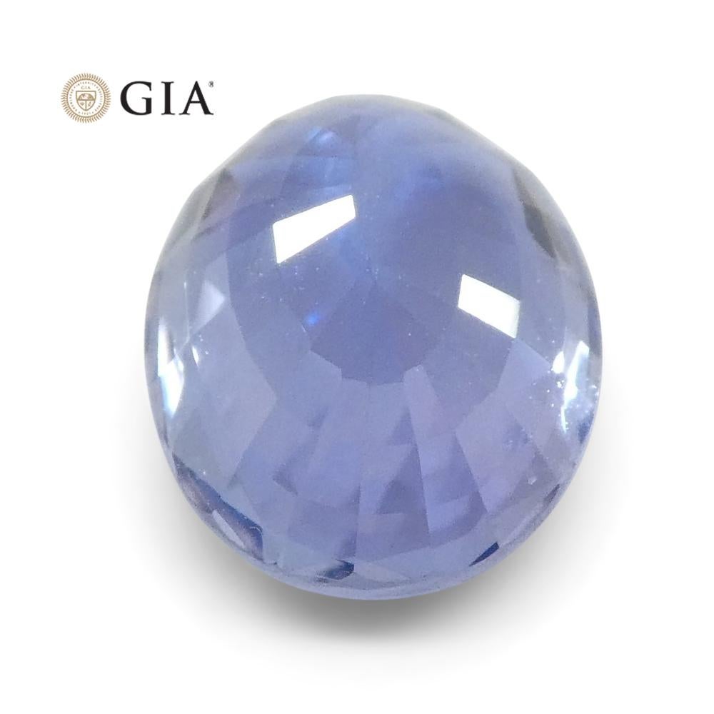 2.50ct Oval Color Change Sapphire GIA Certified Unheated Sri Lanka, Violetish Bl For Sale 8