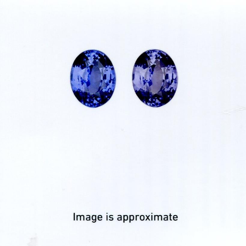 2,50ct Zaffiro ovale a viraggio di colore certificato GIA non riscaldato dello Sri Lanka, colore violaceo. in vendita 1