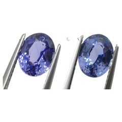 2.50ct Oval Color Change Sapphire GIA Certified Unheated Sri Lanka, Violetish Bl