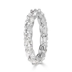 2.50ct Oval Cut Diamond Eternity Band in Platinum