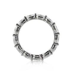 2.50ct Oval Cut Diamond Eternity Band in Platinum
