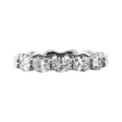 2.50ct Oval Cut Diamond Eternity Band in Platinum