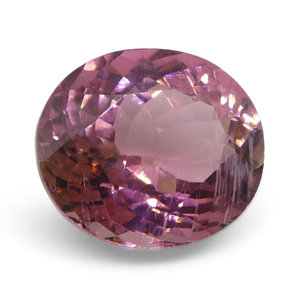 2.50ct Oval Pink Tourmaline For Sale 5