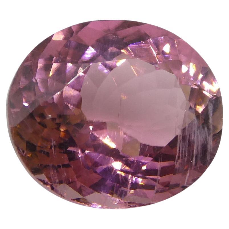2.50ct Oval Pink Tourmaline For Sale