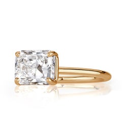 2.50ct Radiant Cut Diamond Engagement Ring