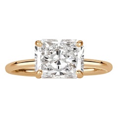 2.50ct Radiant Cut Diamond Engagement Ring