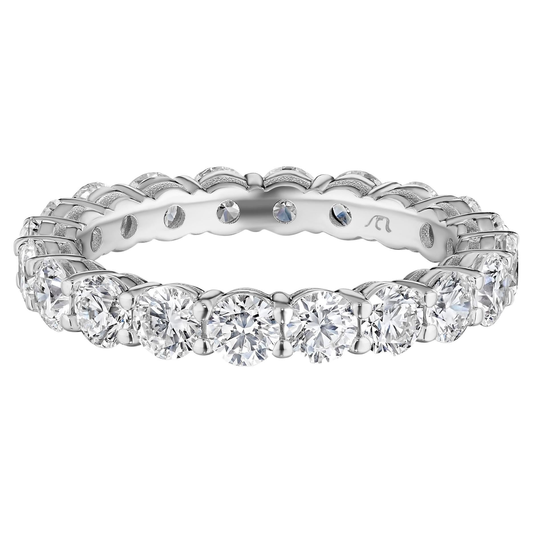 2.50ct Round Diamond Eternity Band For Sale