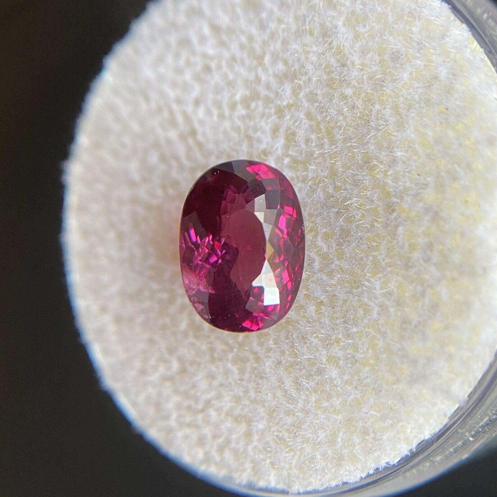 2.50ct Vivid Purple Pink Rhodolite Garnet Fancy Oval Cut Loose Gem 8.8 x 6.3mm

Natural Rhodolite Garnet Loose Gemstone. 
2.50 Carat with a beautiful vivid purple pink colour and very good clarity. A clean stone with only small natural inclusions