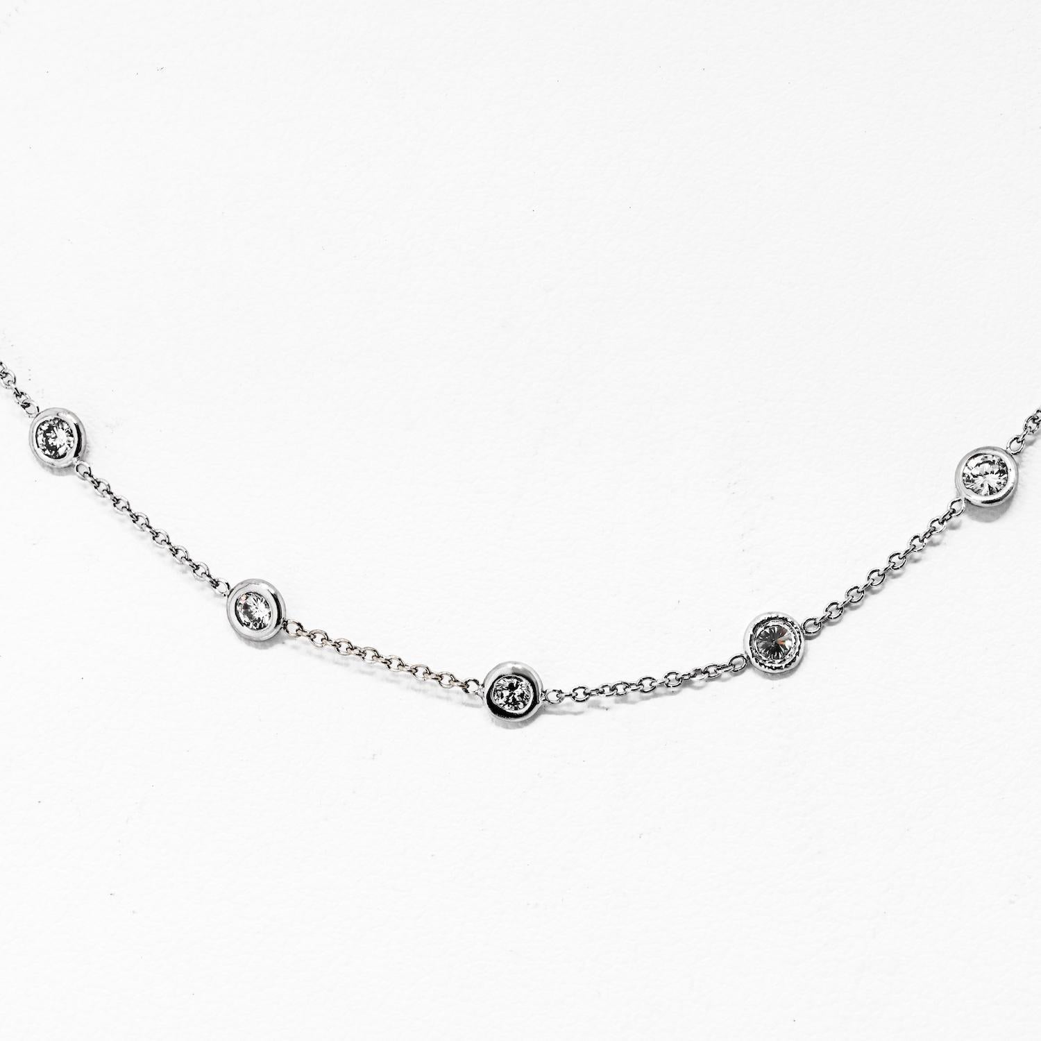 delicate tennis necklace