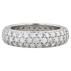 2.50ctw Pave Diamond Eternity Wedding Band Platinum Ring Anniversary Stackable