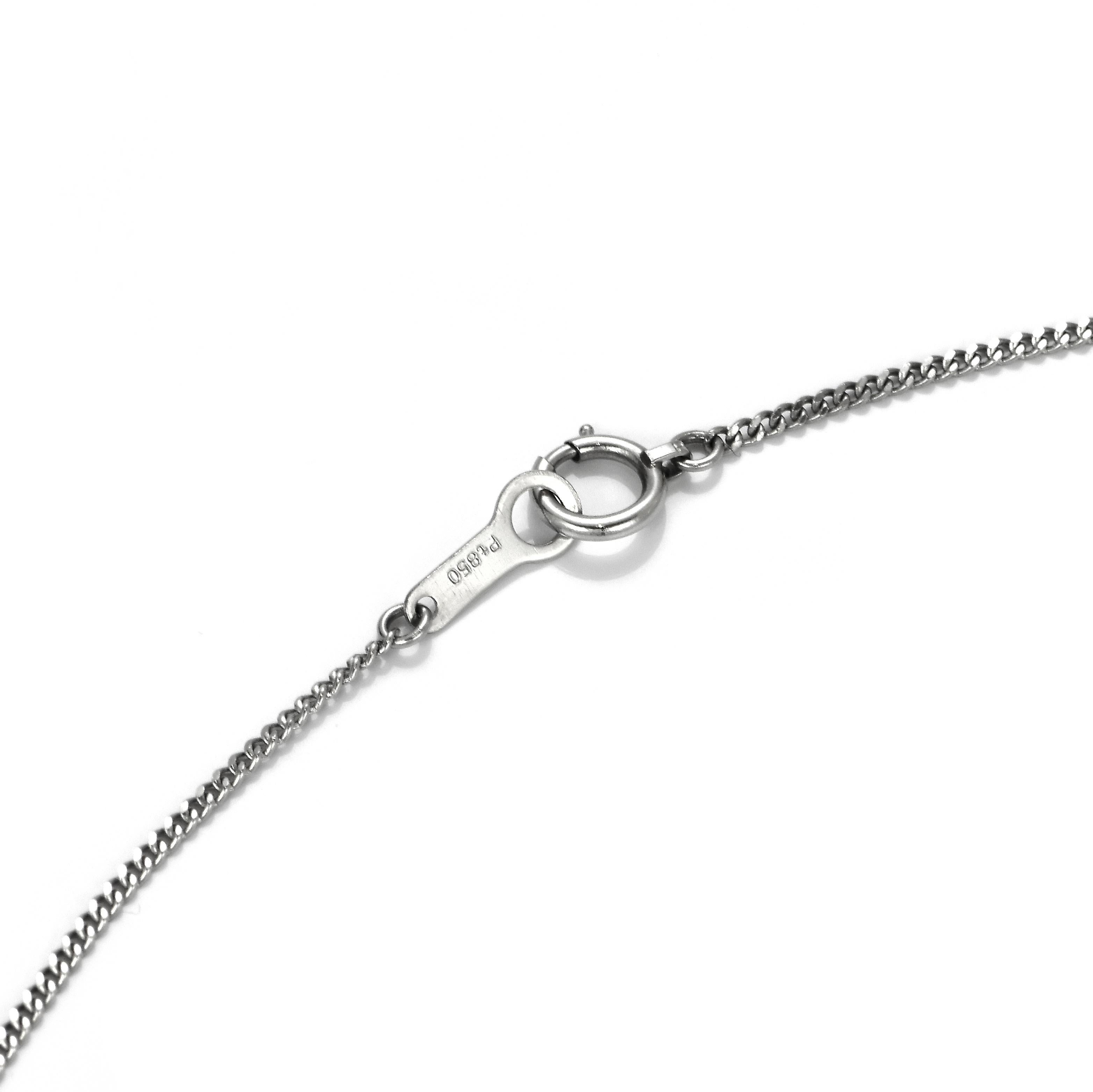2.51 Carat Royal Blue Sapphire and Diamond Ballerina Pendant Made in Platinum In Excellent Condition In Tokyo, JP