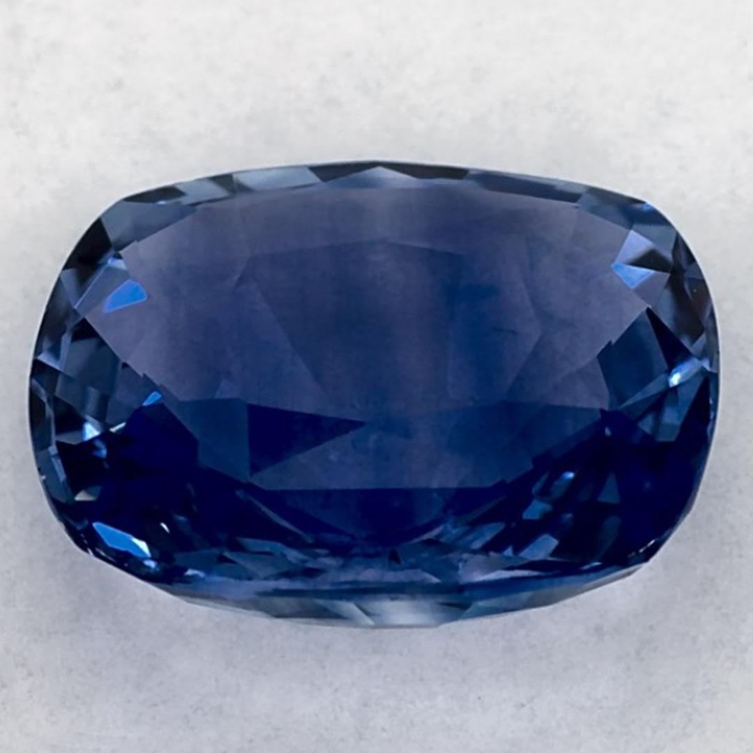 2,51 carati di zaffiro blu a cuscino certificato, gemma sfusa In condizioni Nuovo in vendita a Fort Lee, NJ