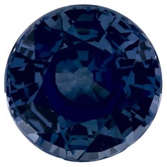 2.51 Karat Blauer runder Saphir, loser Edelstein