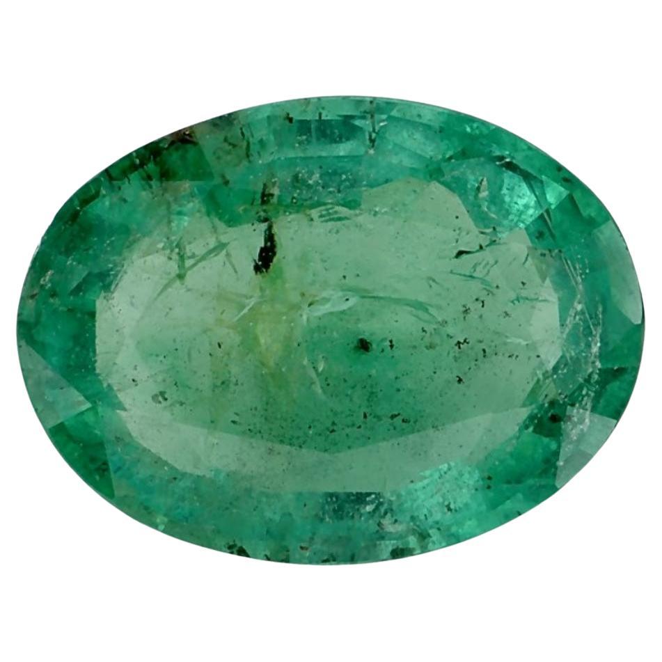 2.51 Ct Emerald Oval Loose Gemstone For Sale