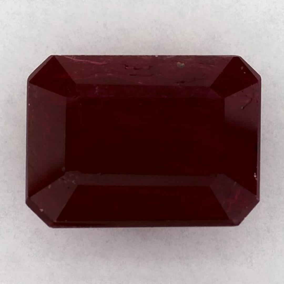Women's 2.51 Ct Ruby Octagon Cut Loose Gemstone