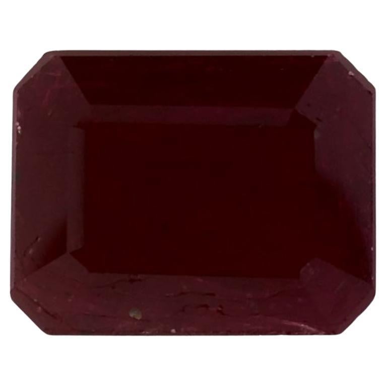 2.51 Ct Ruby Octagon Cut Loose Gemstone