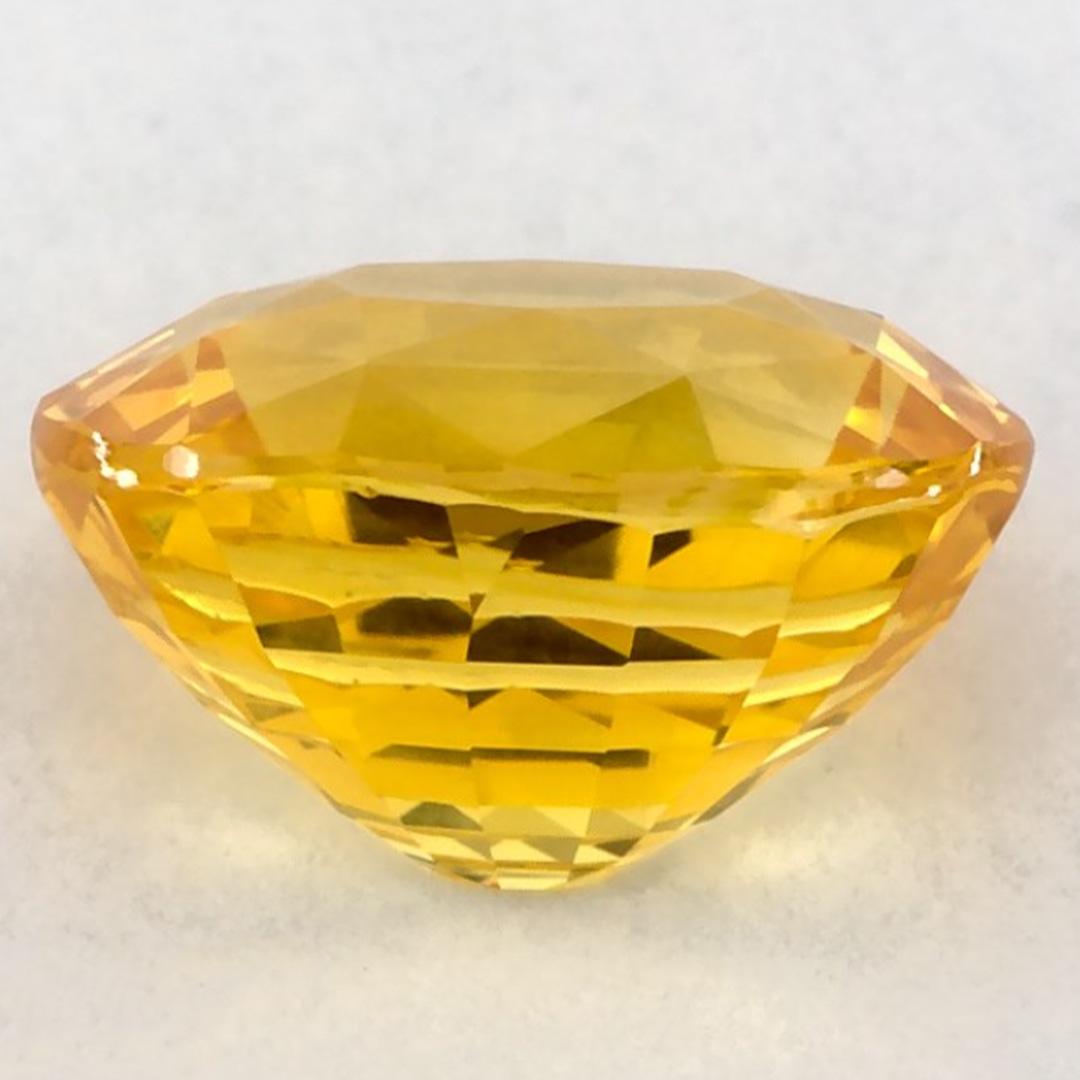 2,51 carati di zaffiro giallo ovale certificato, gemma sfusa In condizioni Nuovo in vendita a Fort Lee, NJ