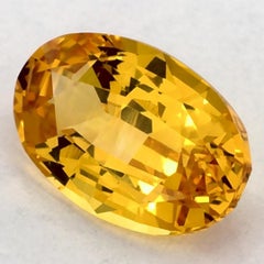 2.51 Ct Yellow Sapphire Oval Loose Gemstone