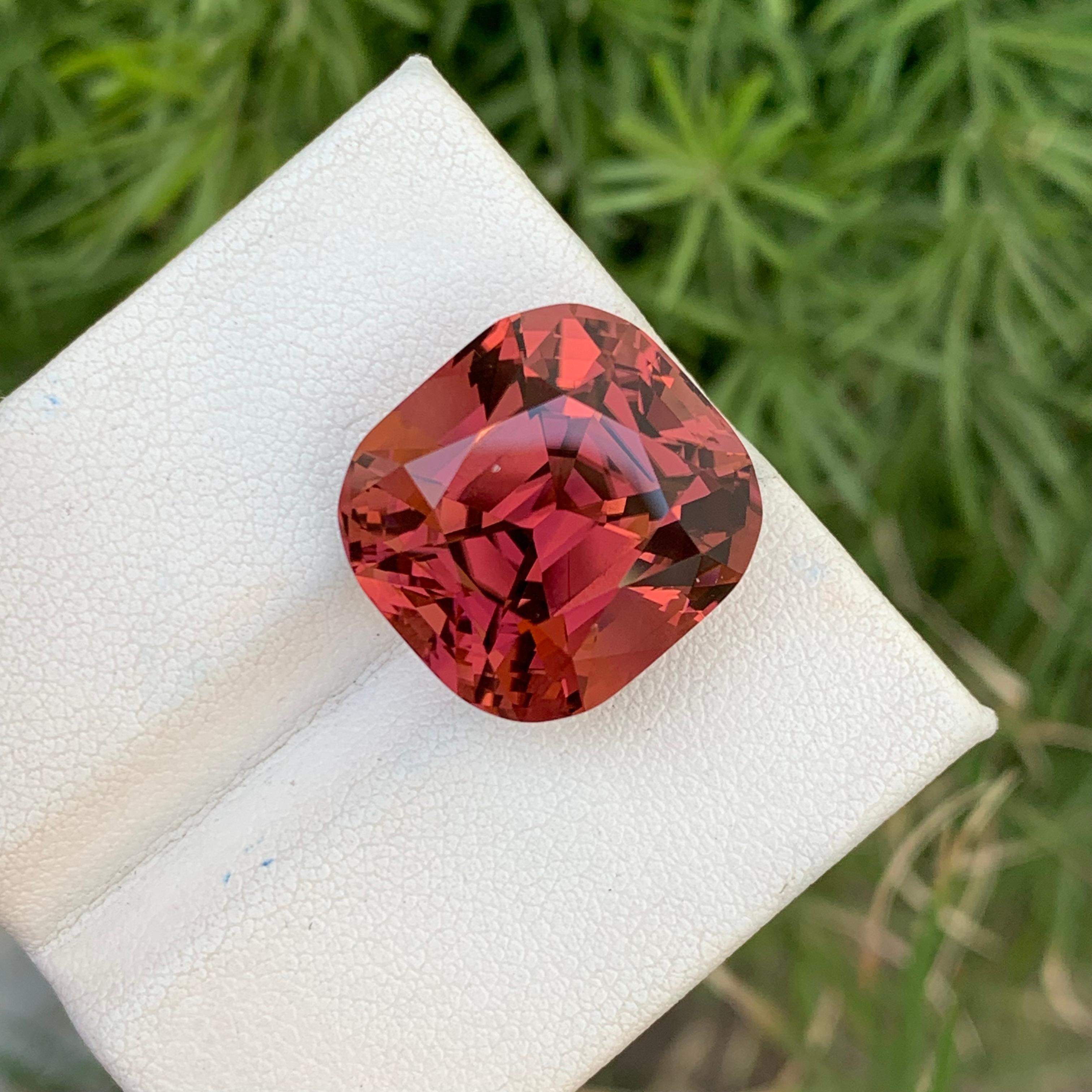 25.10 Carats Natural Loose Tourmaline Peach Red Color Afghanistan Earth Mine For Sale 4