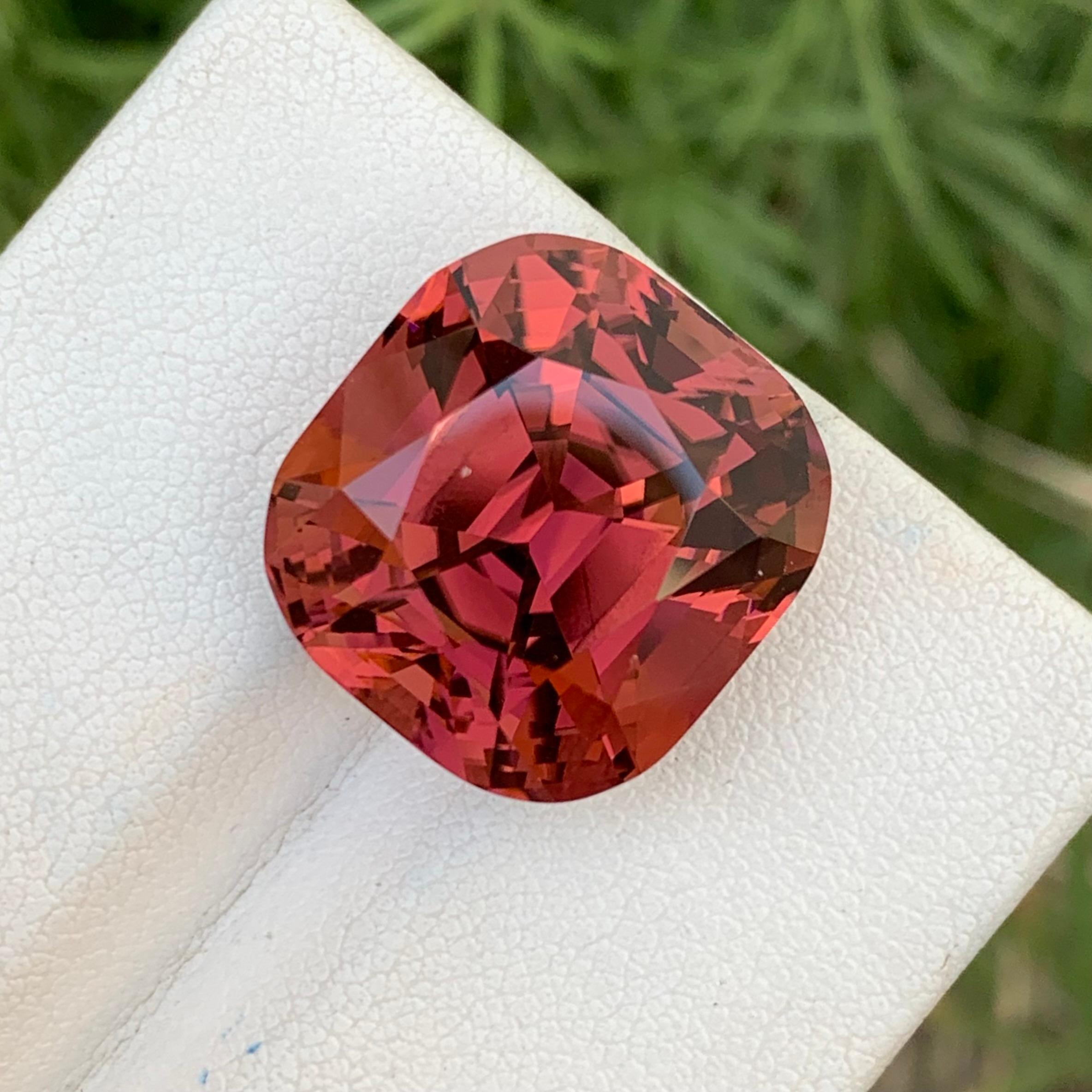 25.10 Carats Natural Loose Tourmaline Peach Red Color Afghanistan Earth Mine For Sale 6