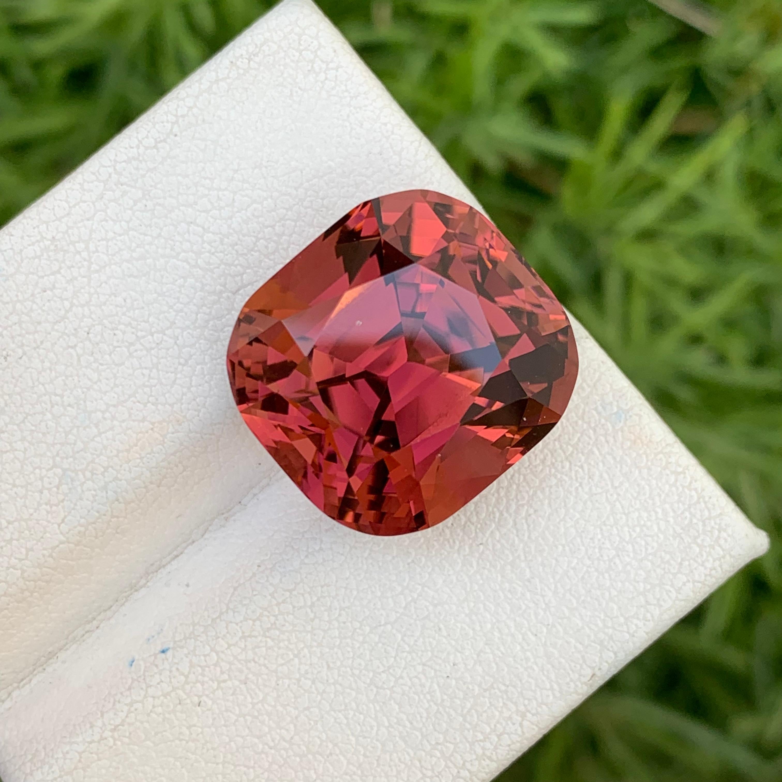 25.10 Carats Natural Loose Tourmaline Peach Red Color Afghanistan Earth Mine For Sale 11