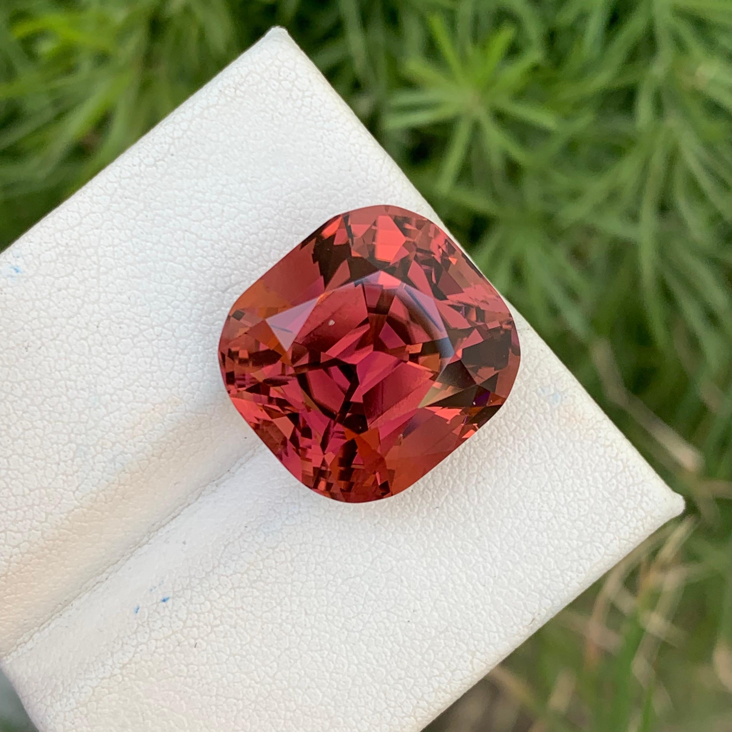 25.10 Carats Natural Loose Tourmaline Peach Red Color Afghanistan Earth Mine For Sale 3